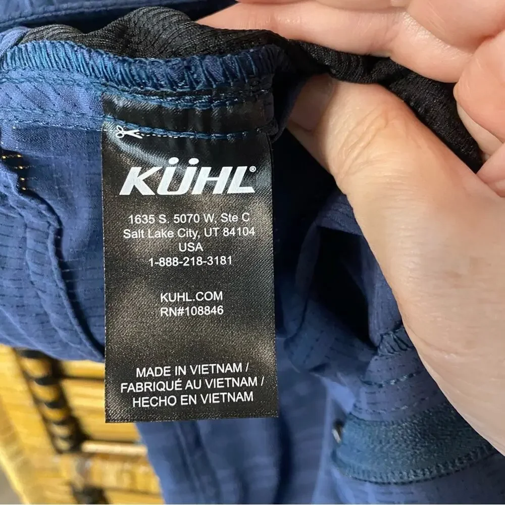 Kuhl Navy Blue shorts outdoors hiking camping fishing recreation size 40 men
